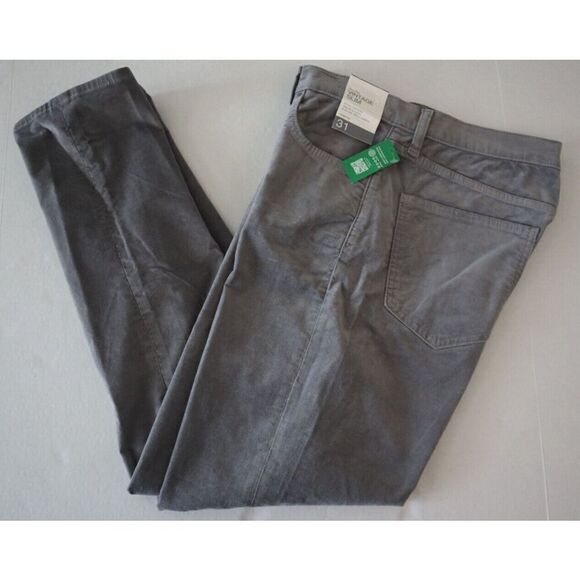 GAP 728856 Women's Sz 31/12R Pilot Gray High Rise Velvet Vintage Slim Pants - Picture 10 of 14
